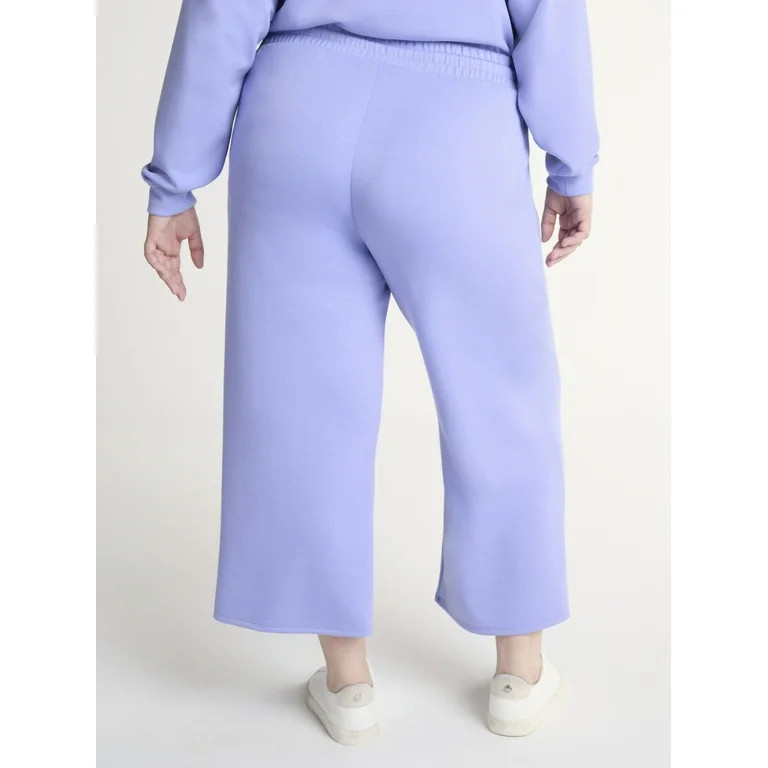 Scoop Women's and Women's Plus Ultimate ScubaKnit Cropped Sweatpants, Sizes XS-4X | Walmart (US)