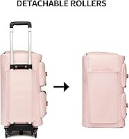 Garment Bag with Wheels,Wheeled Garment Bag Duffle Bag for Travel with Wheels Overnight Bags for ... | Amazon (US)