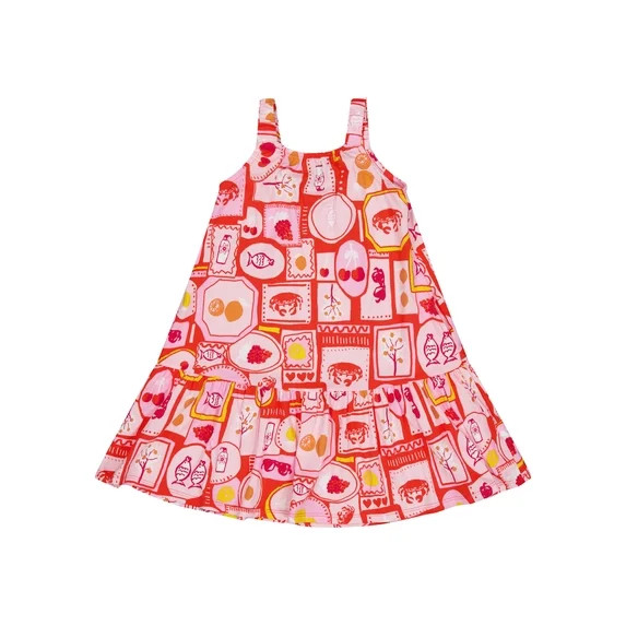 Wonder Nation Girls Swing Dress, Sizes 4-18 & Plus | Walmart (US)