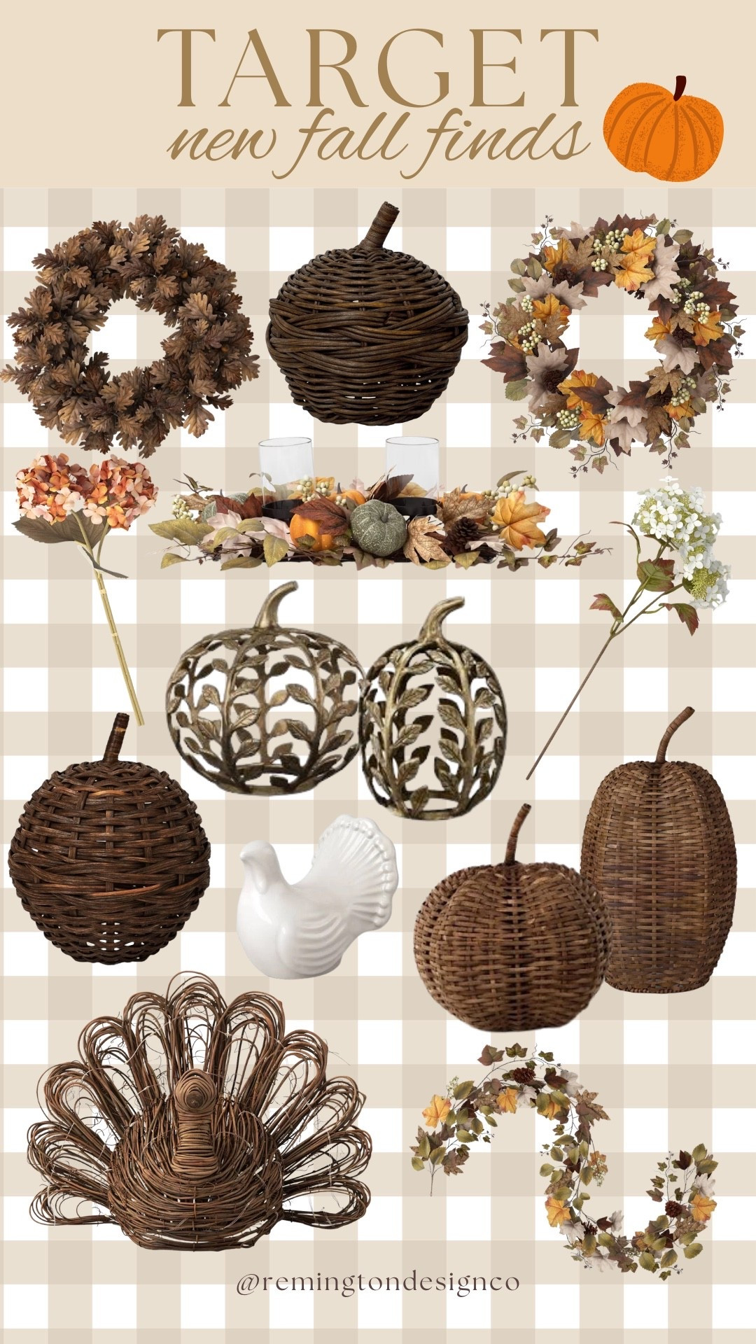 Target new fall favorites! 

Fall home decor 
Fall home accents 
Wicker pumpkins 
Neutral fall decor 
Fall wreaths

#LTKSeasonal #LTKHome