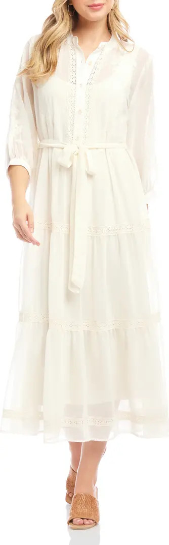 Tiered Embroidered Shirtdress | Nordstrom