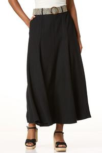 Cato Fashions | Cato Belted Linen Maxi Skirt | Cato Fashions