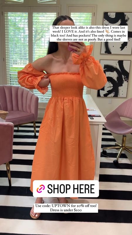 The perfect orange dress for spring! Use my code UPTOWN to save save save!!

#LTKFind #LTKsalealert #LTKSeasonal