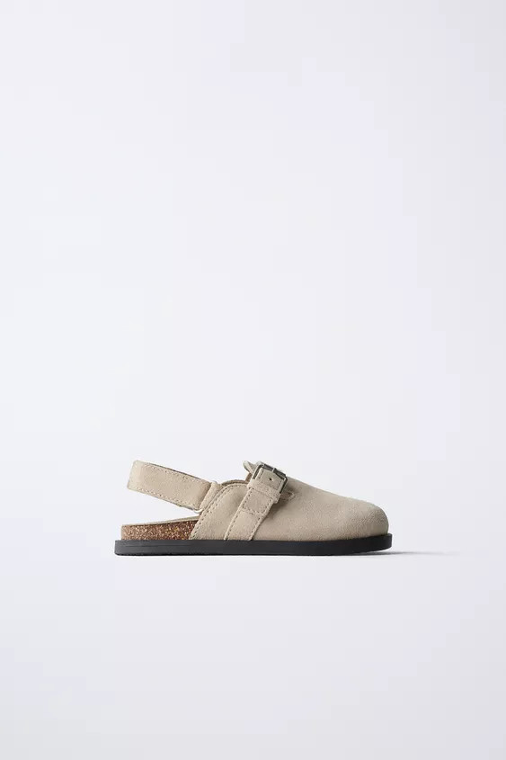 SPLIT LEATHER CLOGS | Zara US