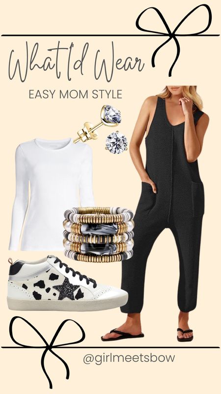 What I’d wear: easy mom style for the weekend! 

Mom style- jumpsuit- weekend style- casual style

#LTKstyletip #LTKfamily #LTKfindsunder50