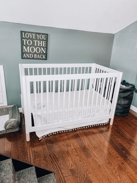 White simple chic 3 n 1 crib
baby crib 3in1 crib simple modern crib white crib neutral crib baby nursery toddler bed full bed small space crib 

#LTKSale #LTKbaby #LTKkids