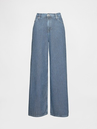 Mid Rise UltraSoft Denim Stripe Baggy Jeans | Gap (US)