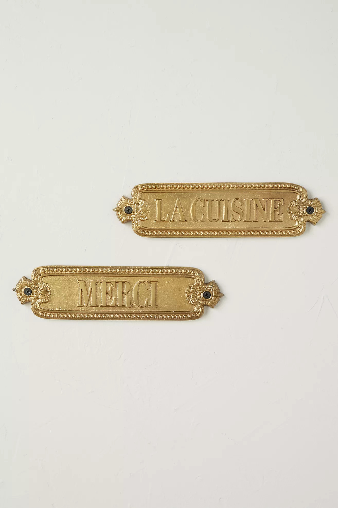 French Word Cottage Metal Sign | Anthropologie (US)