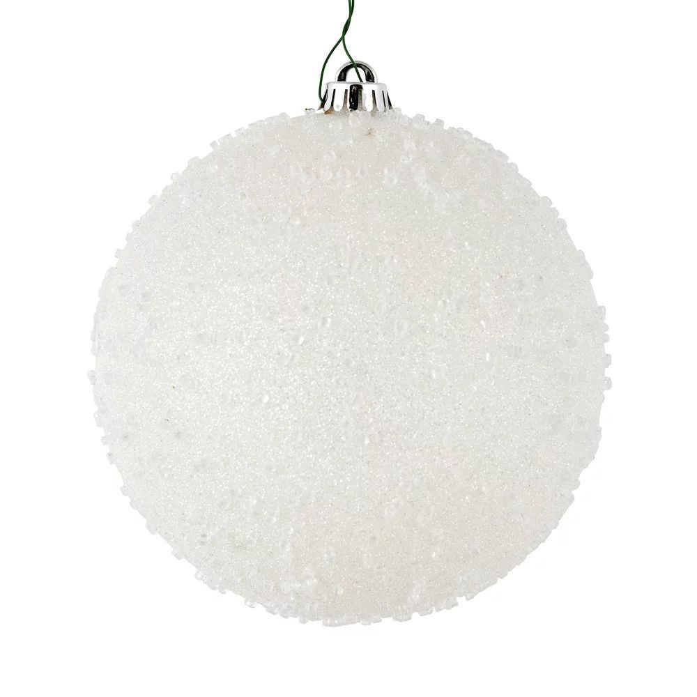 6" White Ice Ball Ornament 4/Bag - Walmart.com | Walmart (US)