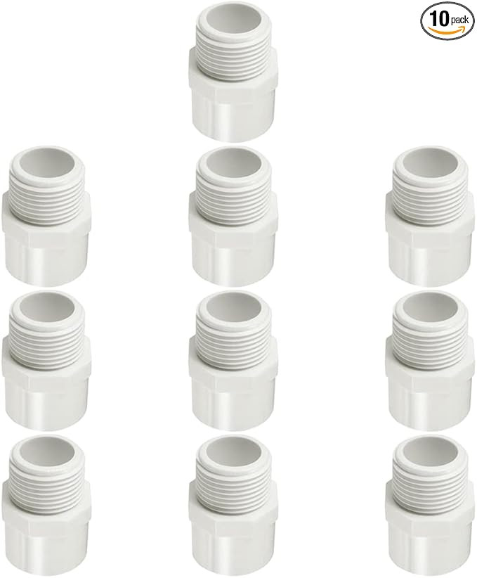 3/4" PVC Pipe Fitting Adapter Connector Union Coupling Schedule 40 (Slip Socket x NPT Male Pipe T... | Amazon (US)