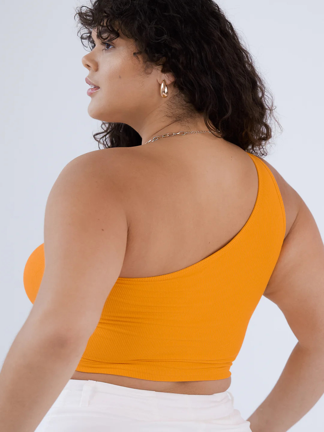 Ribbed One Shoulder Brami 2.0 (Crop) | Klassy