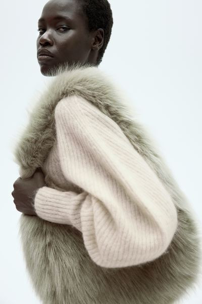 Mohair-blend Rib-knit Sweater | H&M (US + CA)