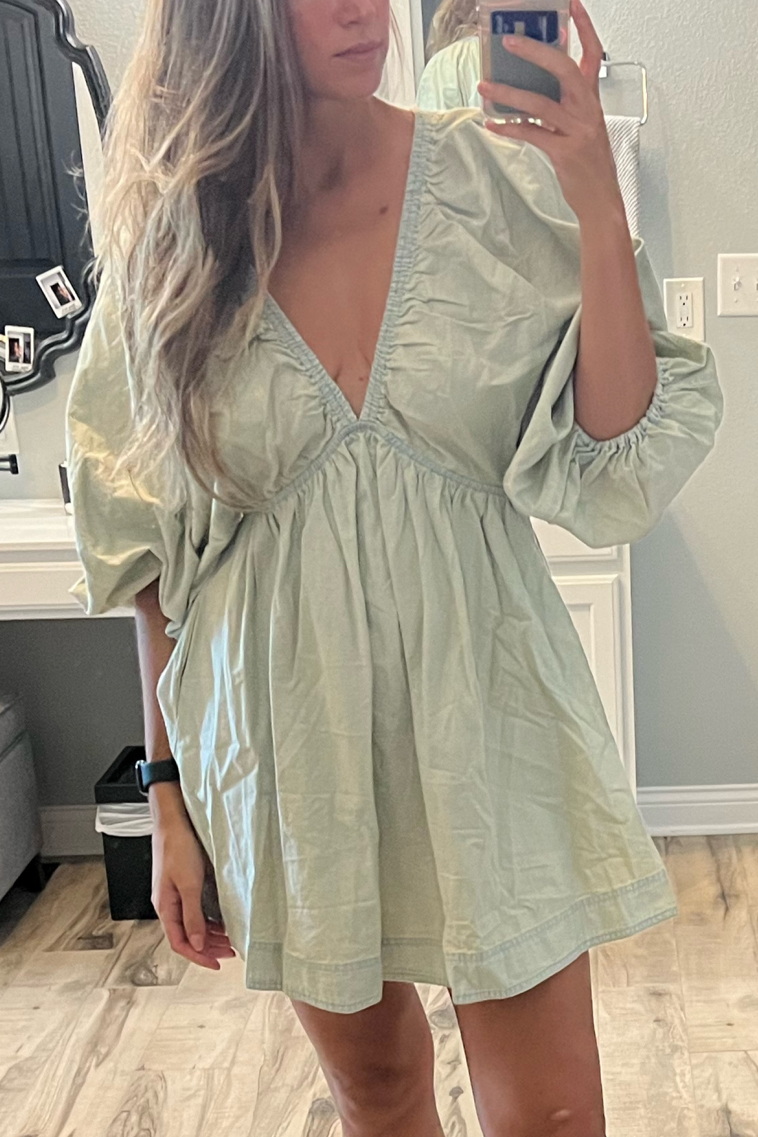 Free People short denim dress. SO cute I could see this being really cute accessorized but too short for me when considering I’m carrying a baby around on my hip, it rode up! I am 5’9” for reference, if you’re shorter and not carrying a baby around it would be perfect :)

#LTKSeasonal