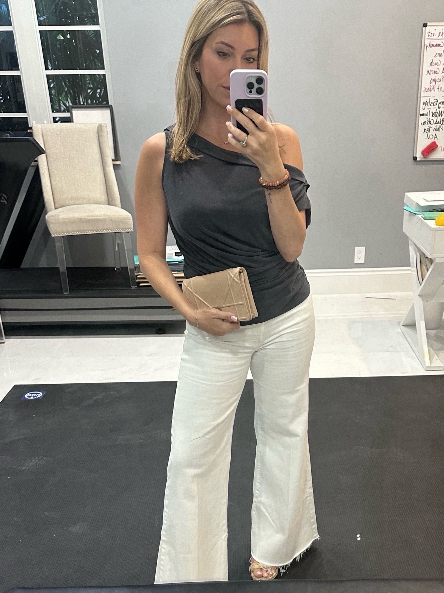 Casual date night outfit. Jeans are size 27. Top is a small.  #ltkstyletip #ltkover40 #ltkfindsunder100 

