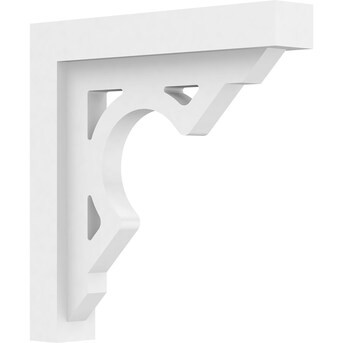 Ekena Millwork PVC Brackets 2-in x 12-in x 12-in Off-white PVC Standard Bracket | Lowe's