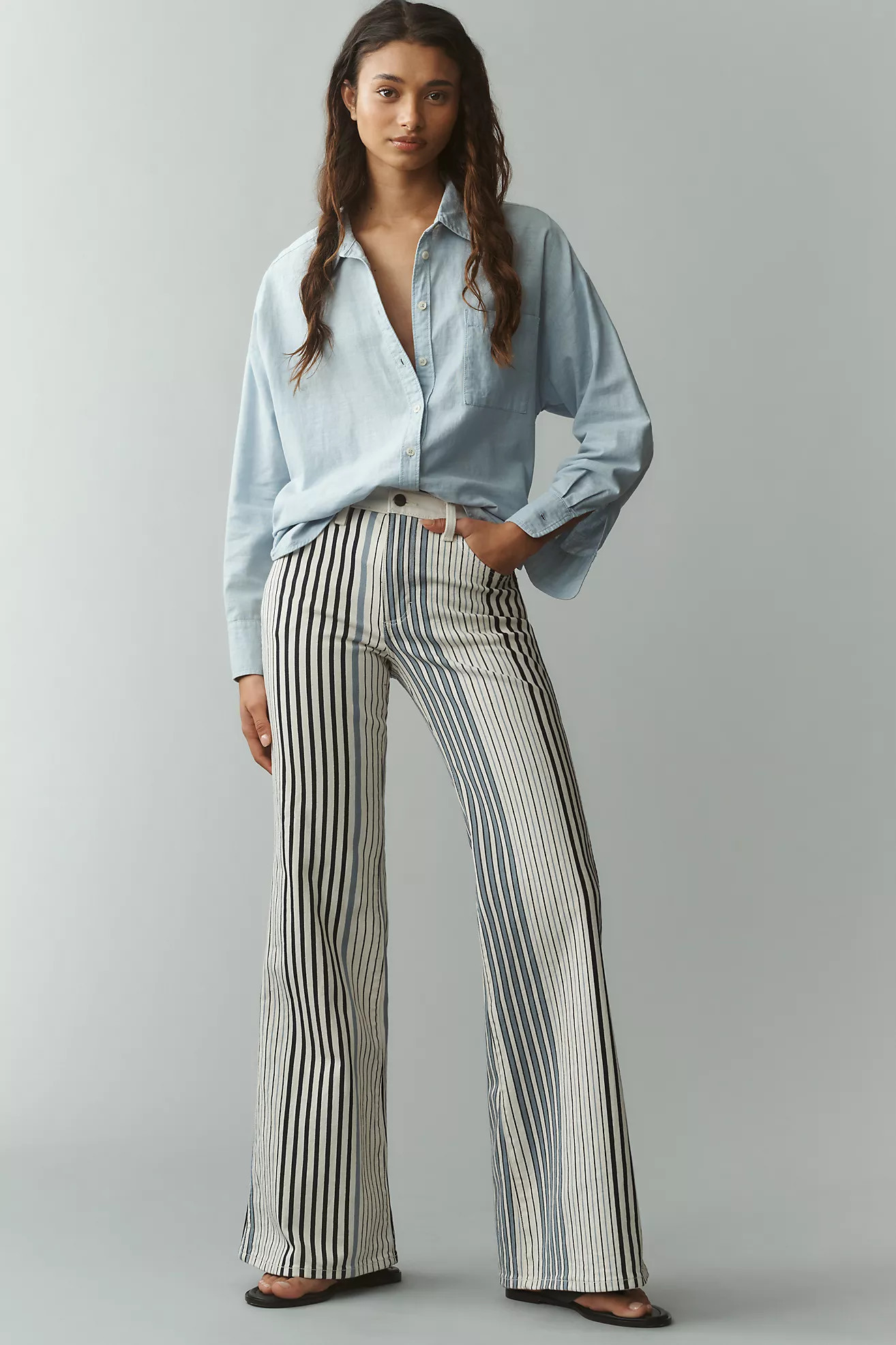 Wrangler 70s High-Rise Flare Jeans | Anthropologie (US)