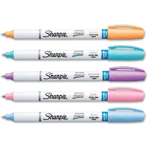 Sharpie Extra Fine Pastel Paint Pen Set of 5 - Walmart.com | Walmart (US)