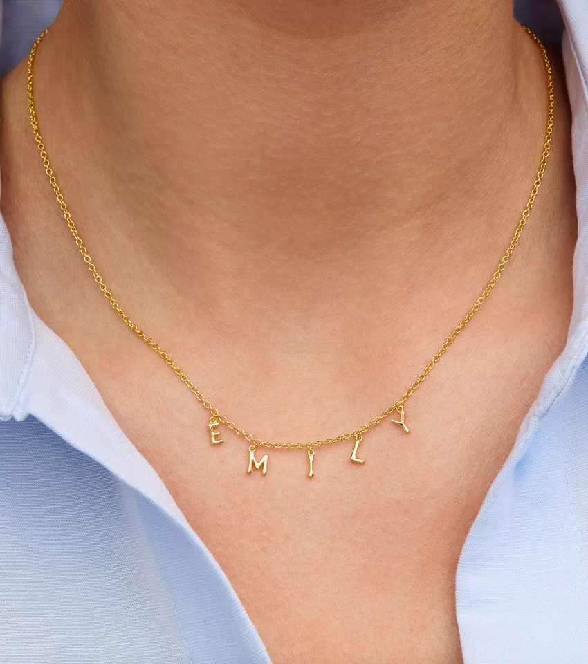 Made Mine Fine Name Necklace (Gold) | Abbott Lyon