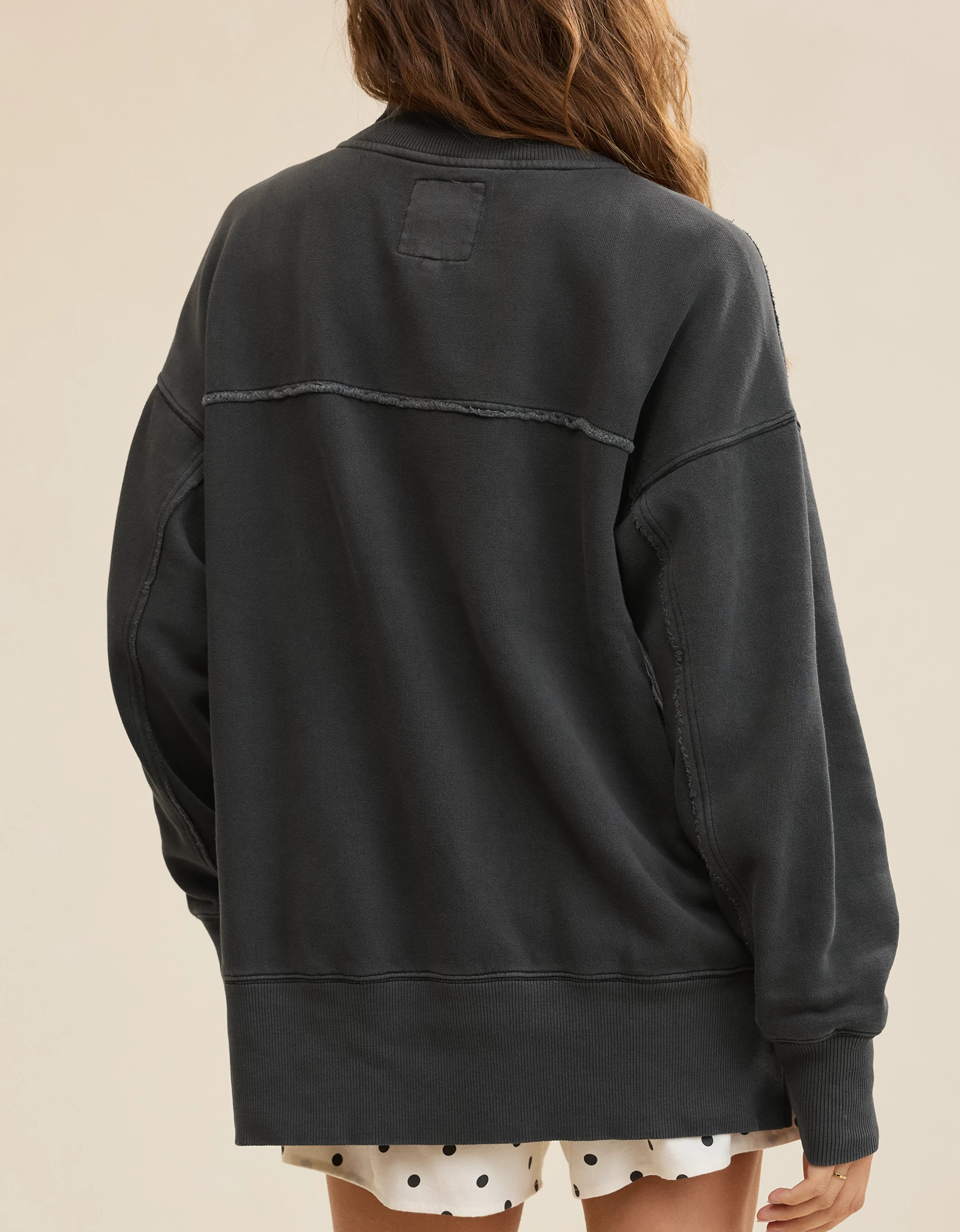 Aerie Vintage Popover Polo Sweatshirt | Aerie