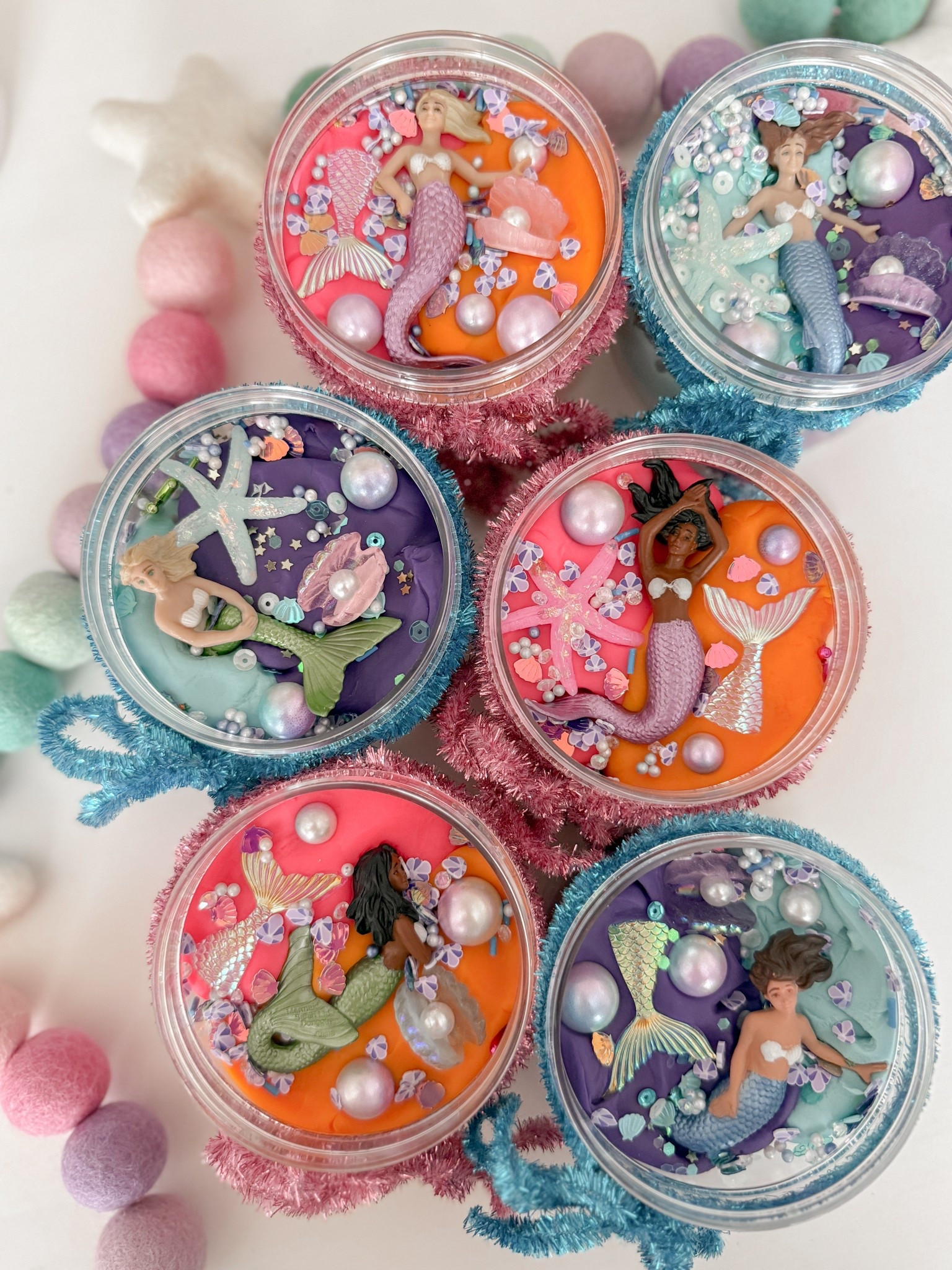 Playdoh kit mermaid party favors 🧜‍♀️🐚🫧 

#LTKParties #LTKFamily #LTKKids