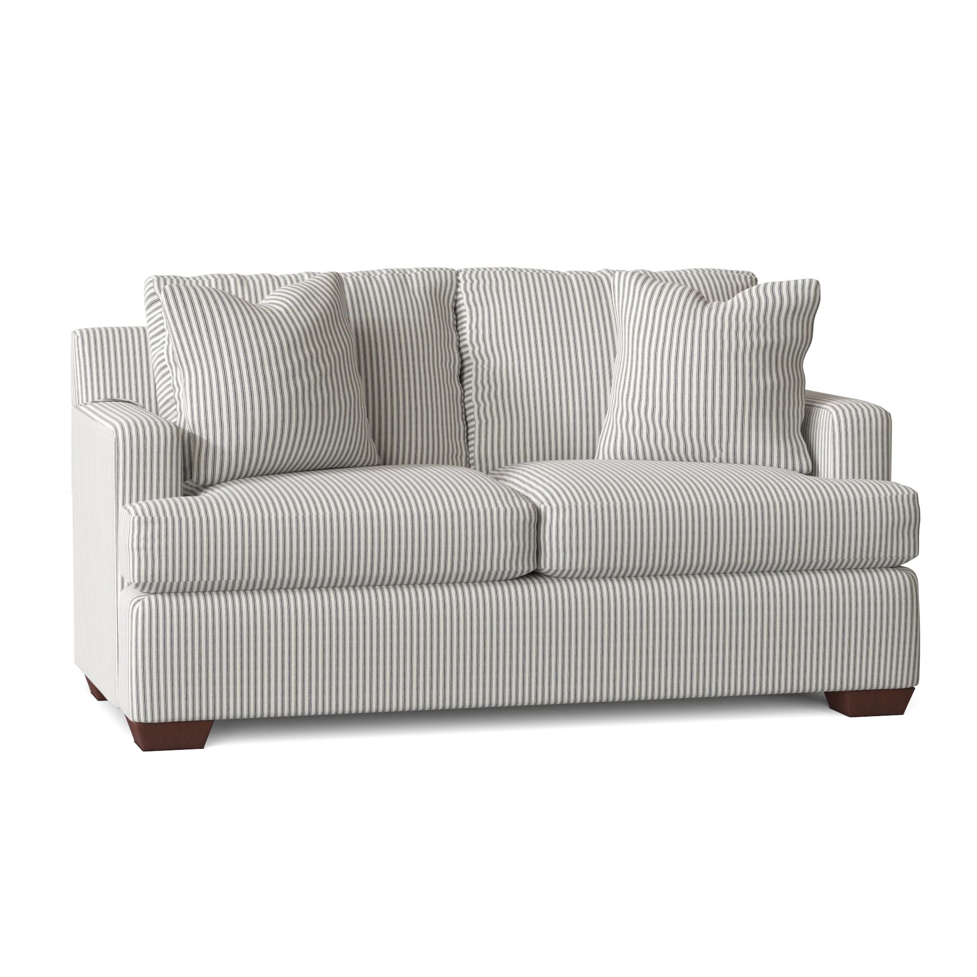 Ann 65'' Recessed Arm Loveseat with Reversible Cushions | Wayfair North America