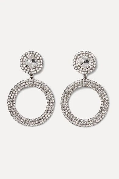 Alessandra Rich
				
			
			
			
			
			
				Oversized silver-tone crystal clip earrings
				£36... | NET-A-PORTER (UK & EU)