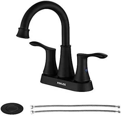 PARLOS 2-Handle Bathroom Sink Faucet High Arc Swivel Spout with Drain assembly and Faucet Supply ... | Amazon (US)