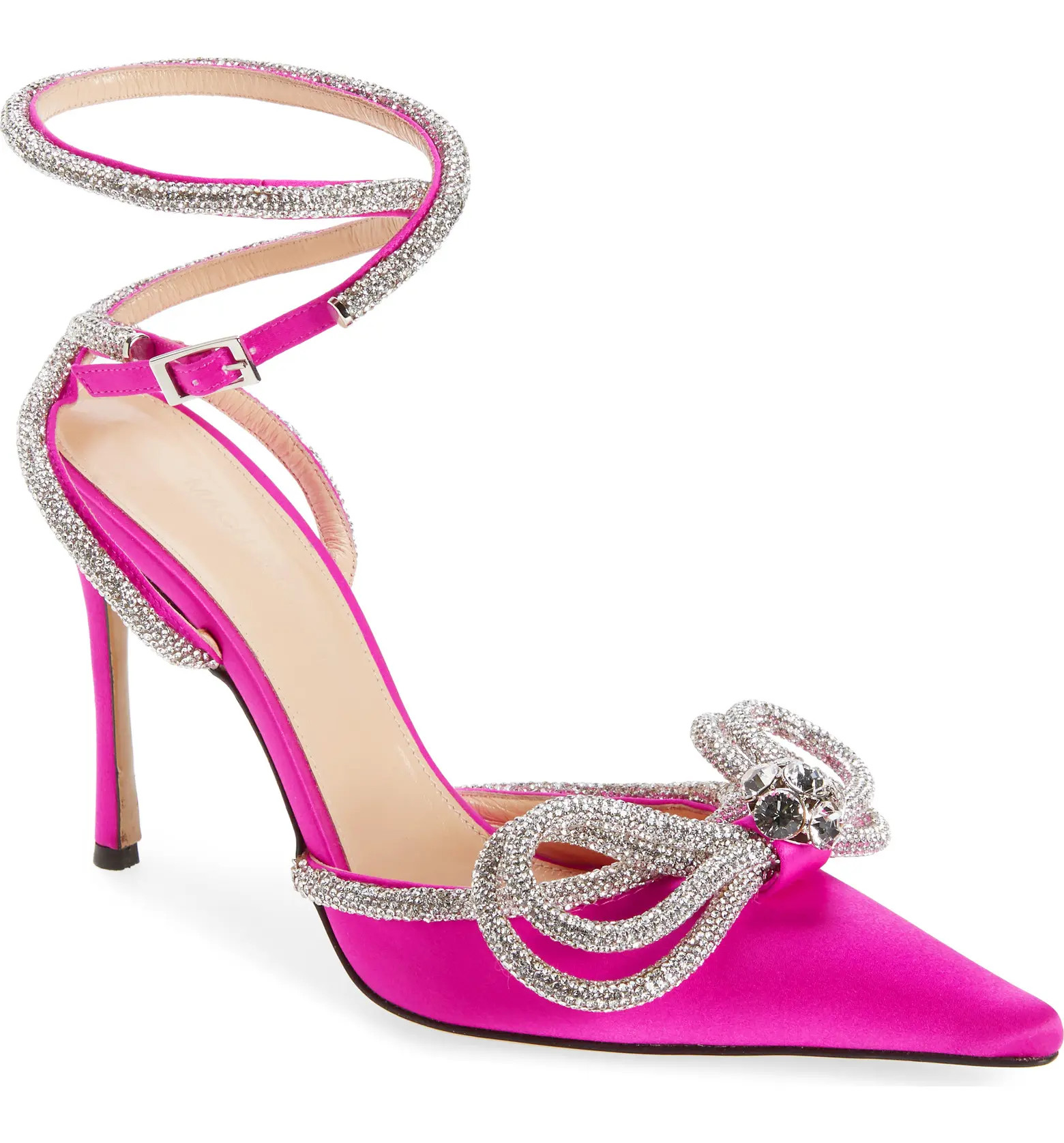 Mach & Mach Double Crystal Bow Pointed Toe Pump (Women) | Nordstrom | Nordstrom