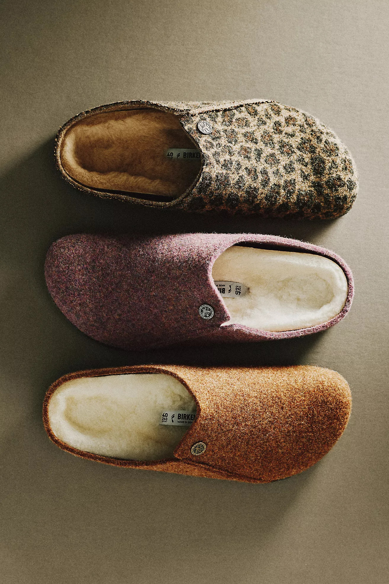 Birkenstock Zermatt Wool Felt Shearling Clogs | Anthropologie (US)