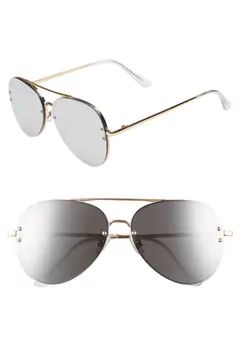 BP. 60mm Oversize Mirrored Aviator Sunglasses | Nordstrom | Nordstrom