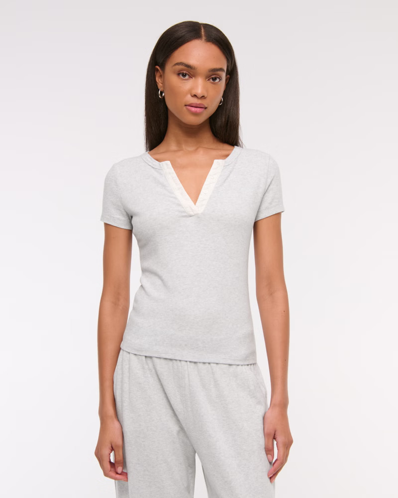 Women's Cozy Lounge Knit Wide Leg Sweatpant | Women's Bottoms | Abercrombie.com | Abercrombie & Fitch (US)