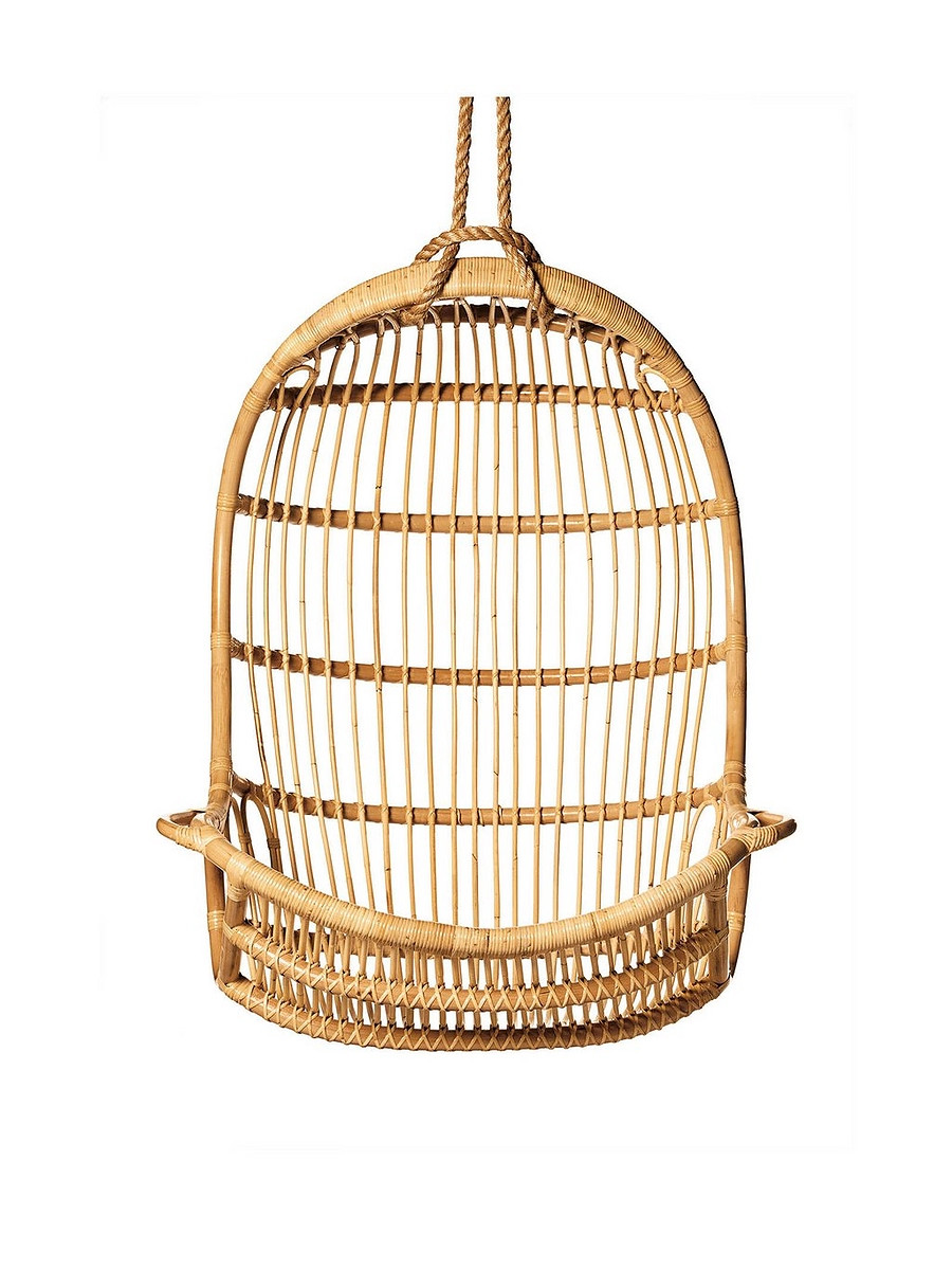 Hanging Rattan Chair | Serena and Lily