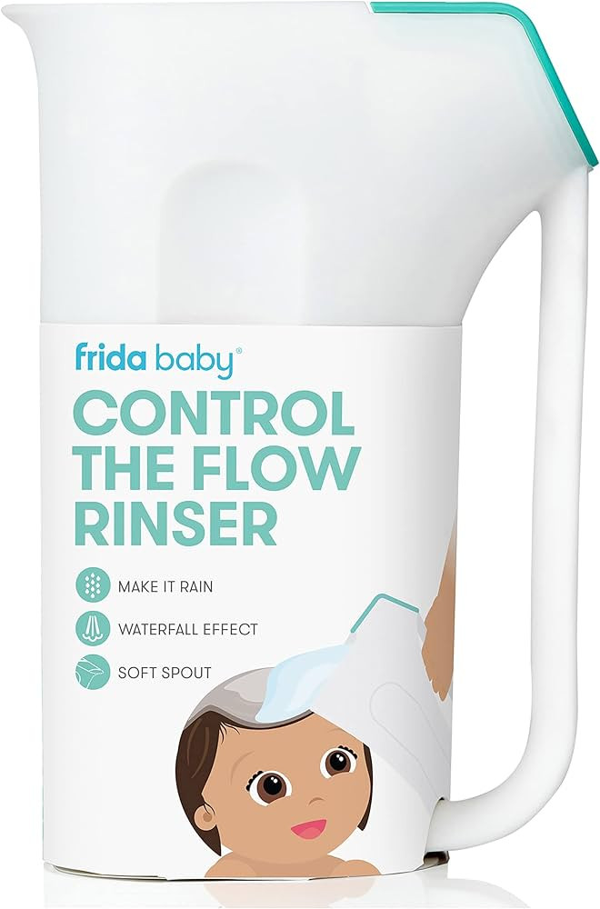 FridaBaby Control The Flow Rinser|Bath Time Rinse Cup with Easy Grip Handle and Removable Rain Sh... | Amazon (US)