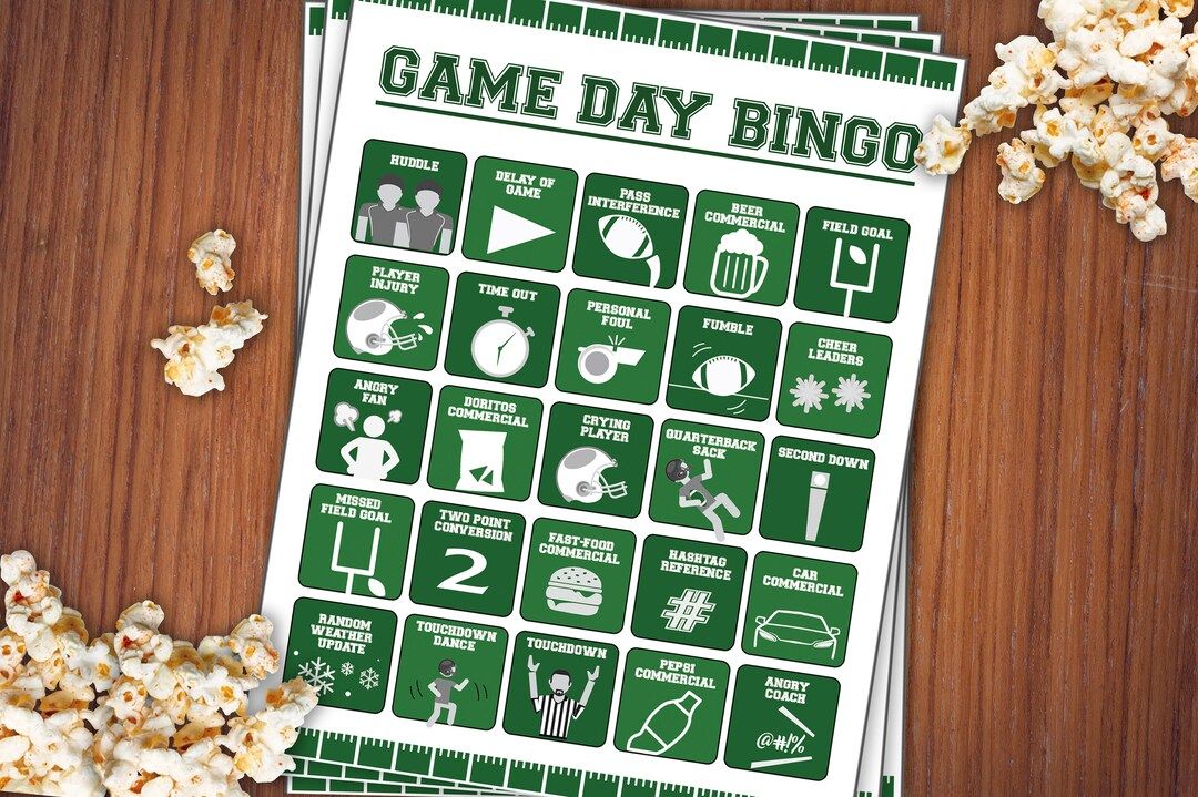 Superbowl Printables, ADDITIONAL,Super Bowl Bingo, Print At Home, Super Bowl Printables, Football... | Etsy (US)