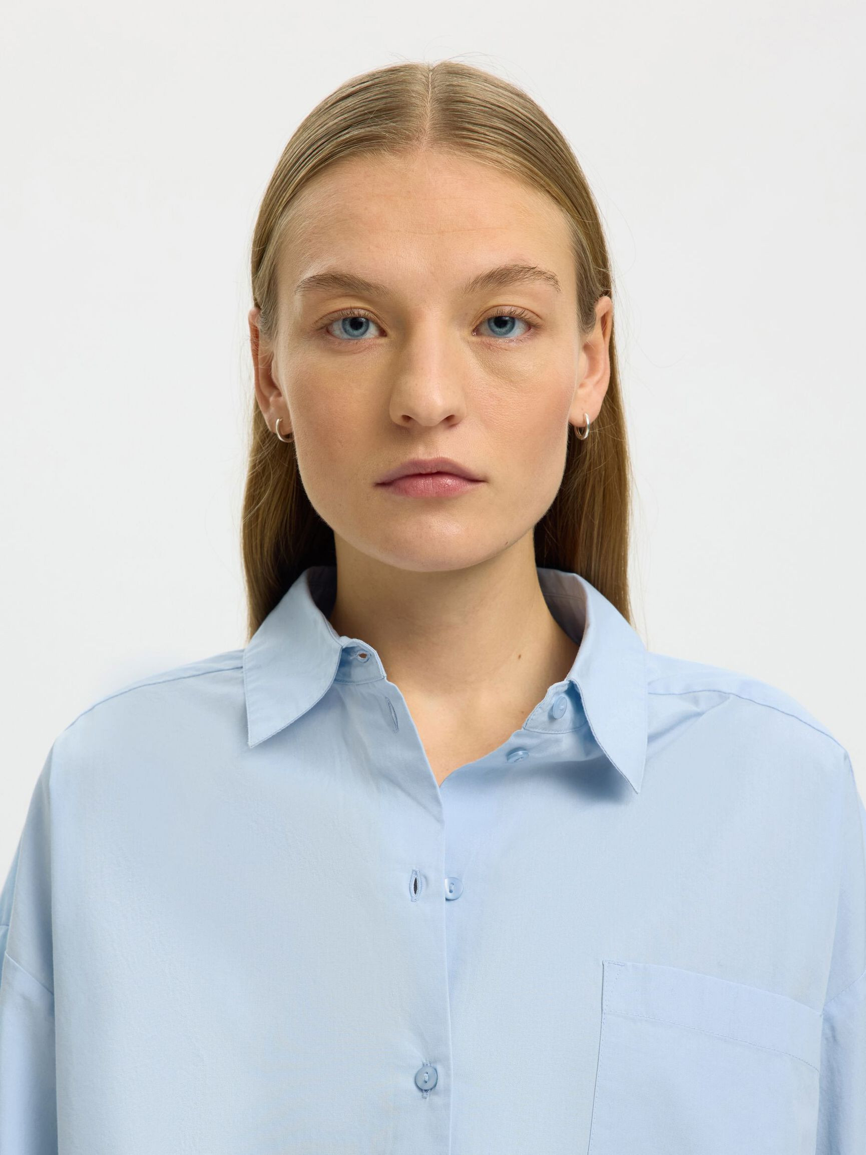 BOXY FIT CROPPED SHIRT | Selected