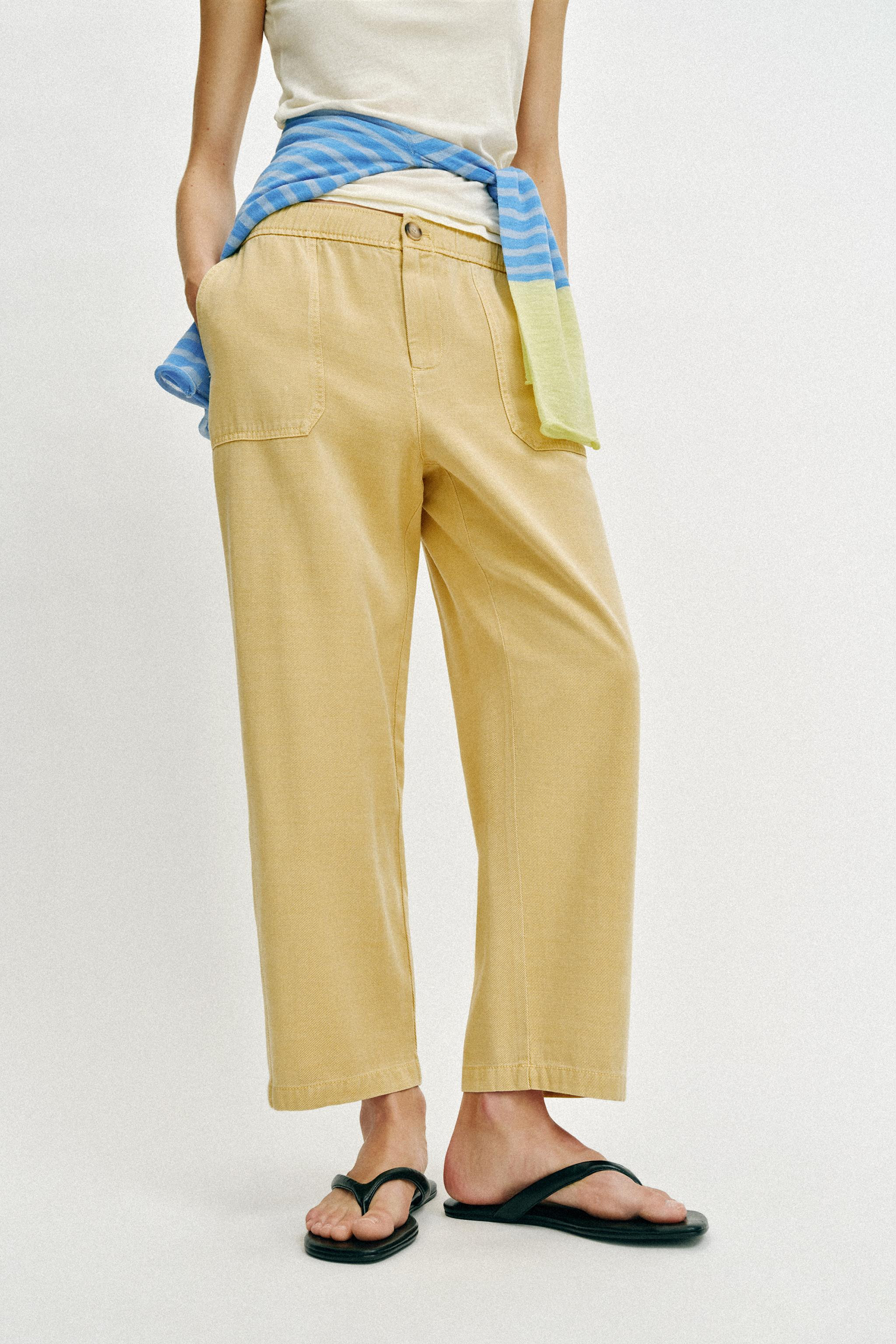 ELASTIC WAIST PANTS | Zara US