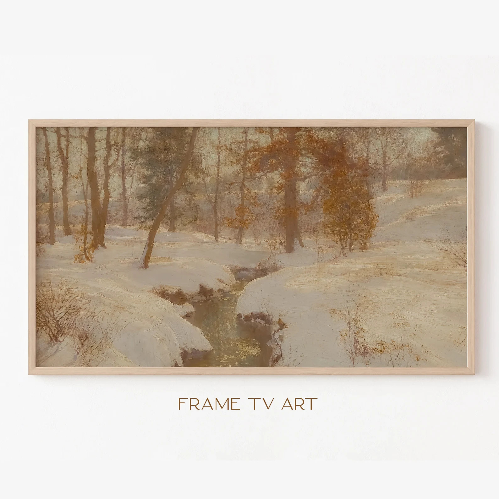 Samsung Frame TV Art | Christmas Frame TV Art 4K | Winter Painting TV Art | Vintage Landscape Pai... | Etsy (US)