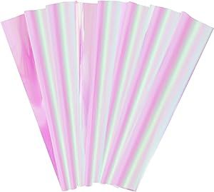 20pcs Cellophane Wrap Paper Clear Rainbow Color for Birthday Mother's Day Valentine's Day Christm... | Amazon (US)