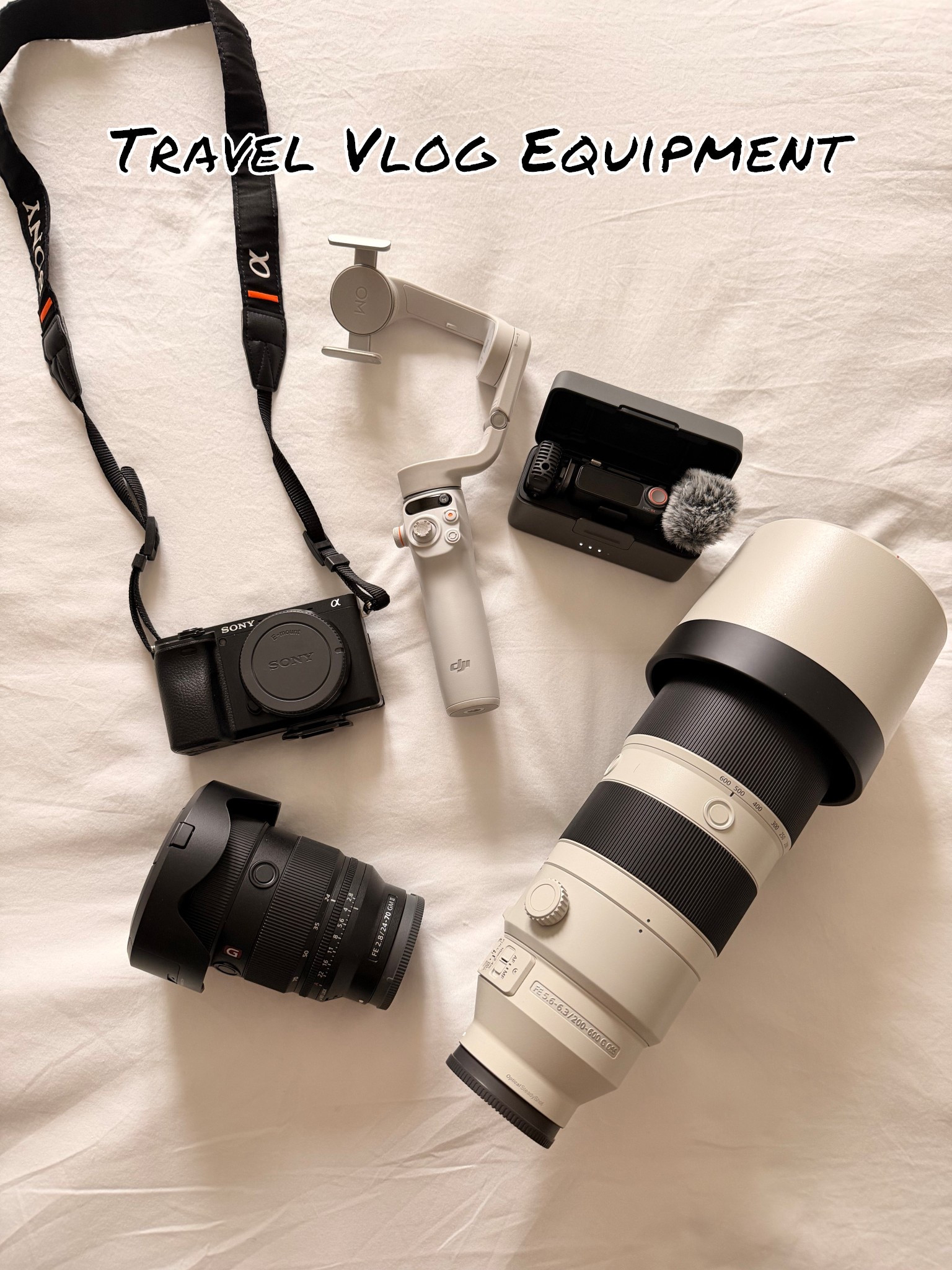 All of our equipment we use to film our YouTube vlogs when we travel. 

The gimbal attaches to our phones. We have the iPhone 16 pro max & iPhone 17 pro. We always film in 4K. 

#LTKdayinmylife #LTKTravel #LTKvlog