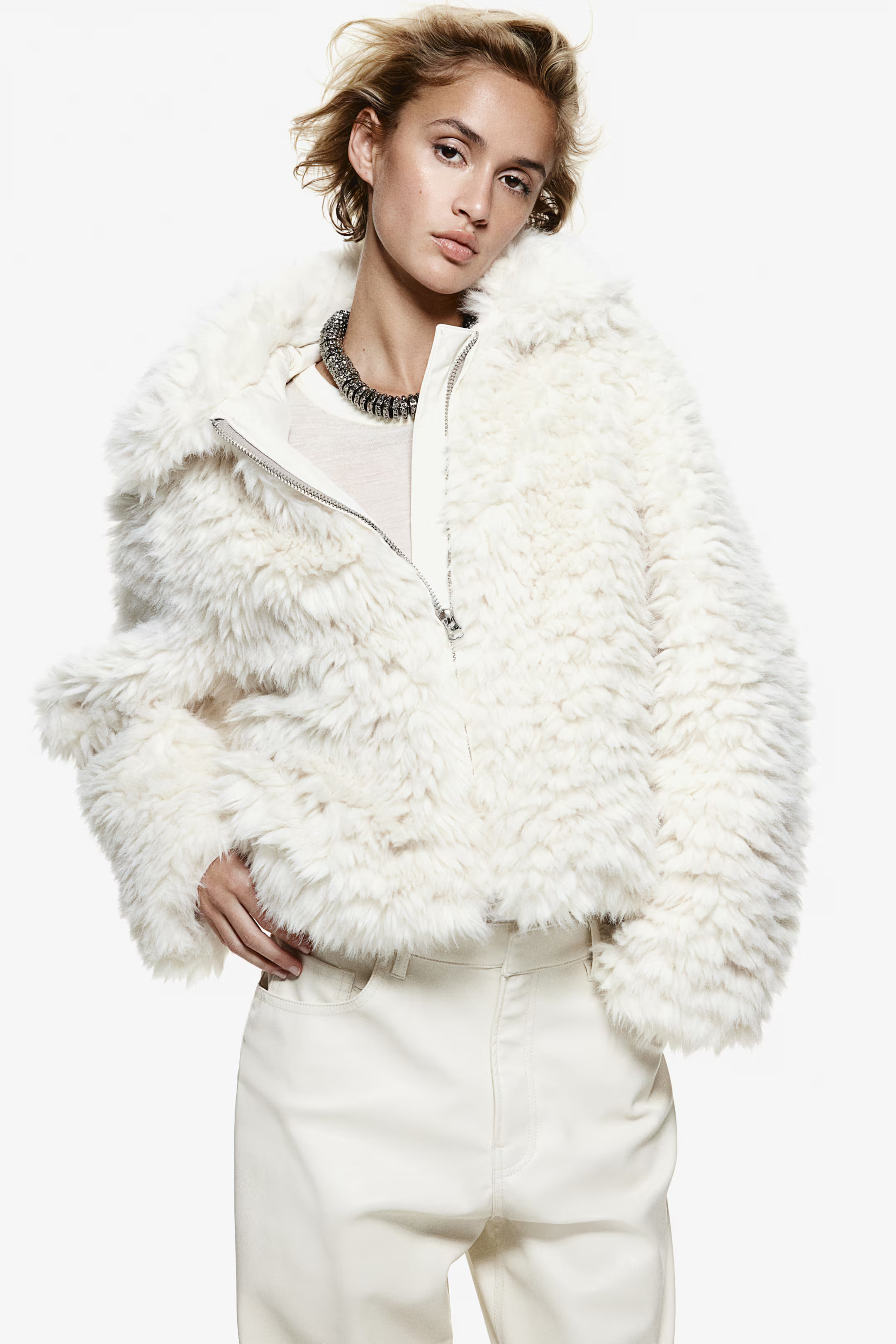 Fluffy jacket | H&M (UK, MY, IN, SG, PH, TW, HK)