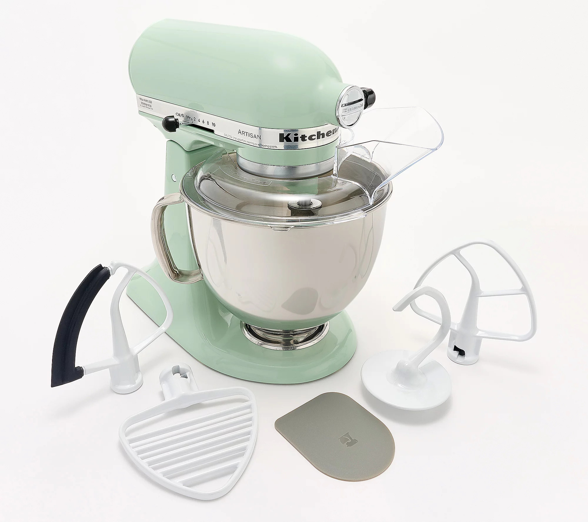 KitchenAid 5-qt Artisan Stand Mixer with Pastry Beater & Flex | QVC