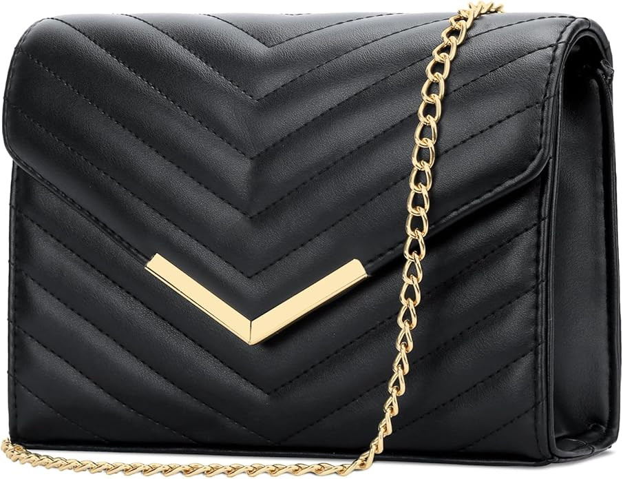 KKXIU Women Formal Vegan Leather Evening Envelope Clutch Purses and Handbags for Party Wedding Pr... | Amazon (US)
