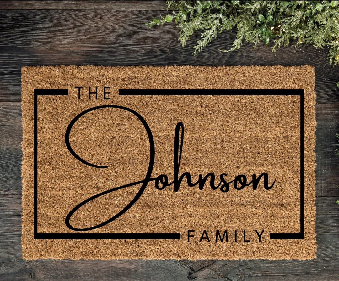 Housewarming Gift, Wedding Gift, Custom Doormat, Personalized Doormat, Closing Gift, Welcome Door... | Etsy (US)