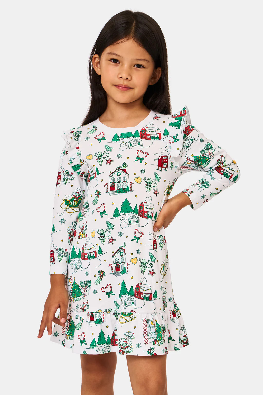 Kids Snow Village Isa Dress | Roller Rabbit