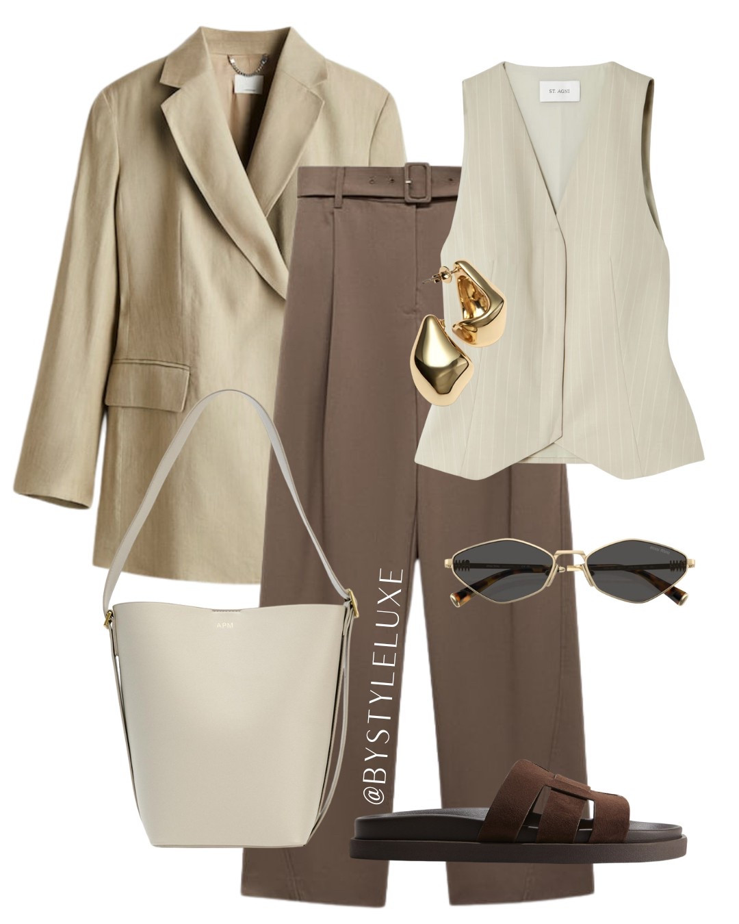 BLAZER - new in H&M blazer styled with this gorgeous waistcoat and trousers for a chic spring/summer look. Perfect weekend brunch/lunch date 

#summeroutfot #springoutfit

#LTKsummer #LTKshoes #LTKspring