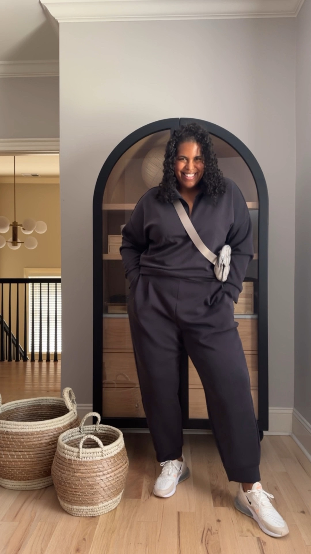Size down in pants. True to size in top (or size up if you want a super oversized fit). I’m wearing size xxl in top and size 2x in pants in this video, but have reordered in sizes that will fit better. I ordered an xxl in pants and sized up to a 2x in top in my new order. 

 SO luxe and soft- both pieces are each under $20❤️

#LTKMidsize #LTKFindsUnder50 #LTKPlusSize