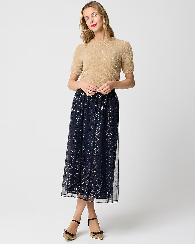 Sparkle tulle skirt | J.Crew Factory
