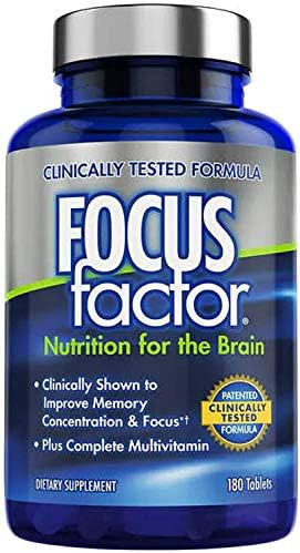 Focus Factor Brain Supplement Multivitamin Improve Memory and Clarity Boost Concentration Neuro E... | Amazon (US)