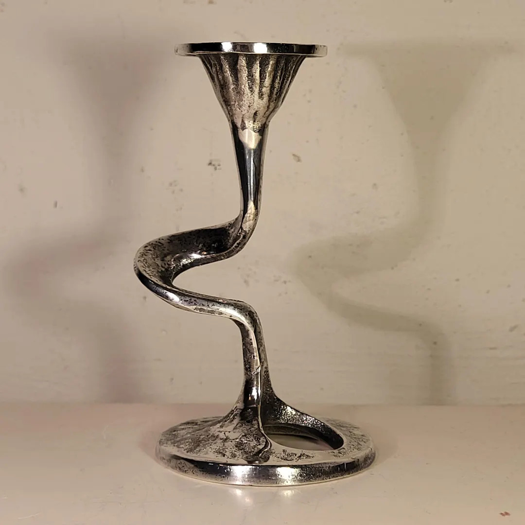 Kurt Jesch Amadeo Fratelli Tonini Art Deco Candlestick Silver - Etsy | Etsy (US)