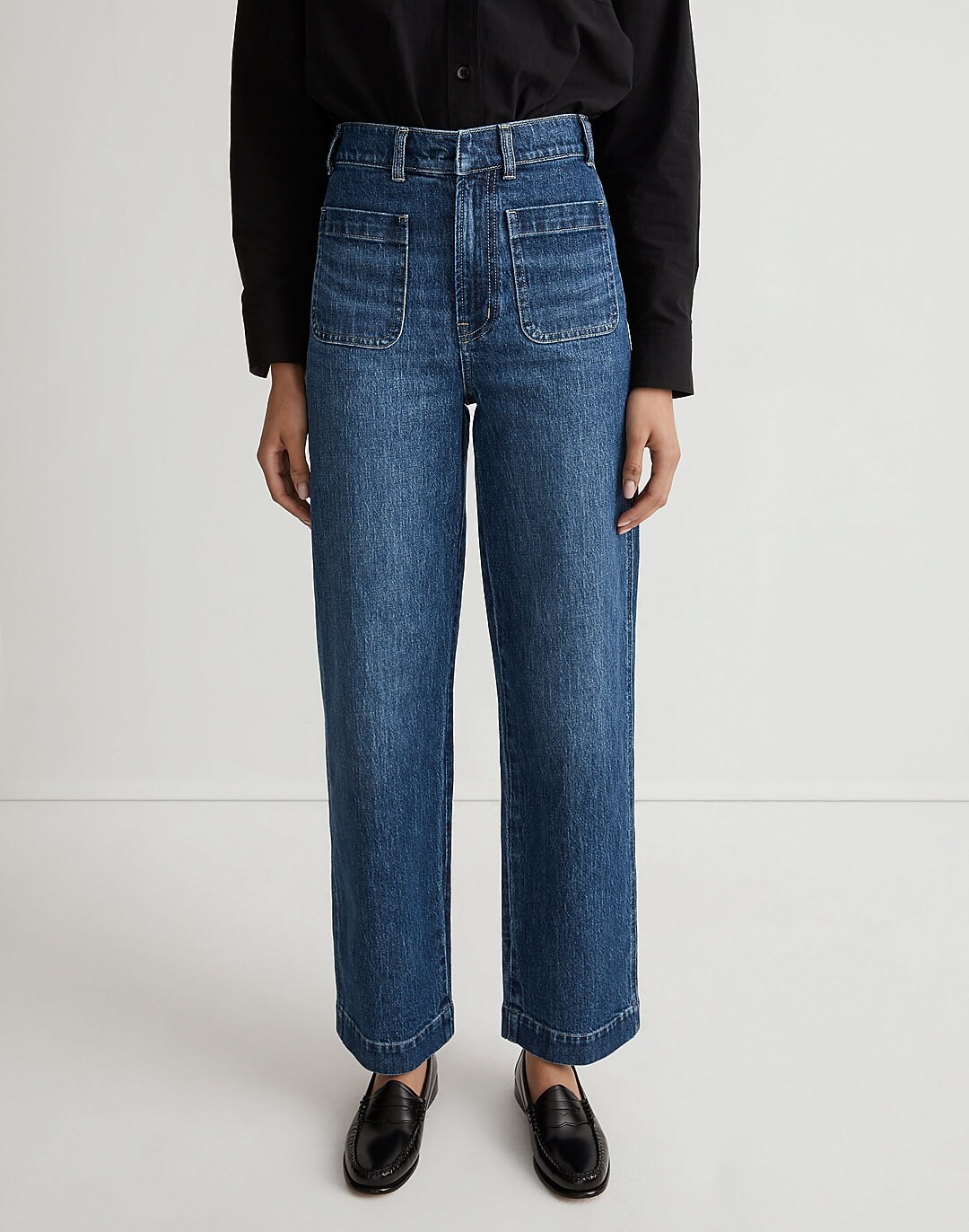The Tall Perfect Vintage Wide-Leg Jean in Keller Wash: Pocket Edition | Madewell